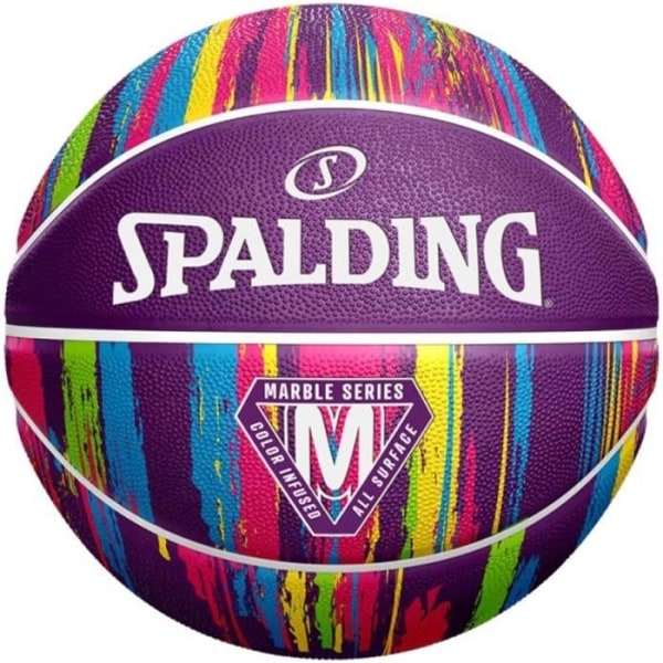 Spalding Marble Ball 84403Z, unisex, lila, basketbollar Lila 7