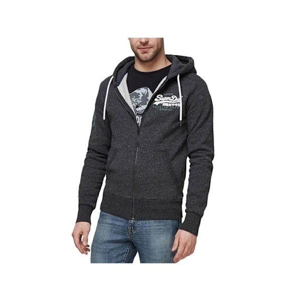 Dragning - Superdry - Man - Grå - Långa ärmar - Justerbar huva Grå S