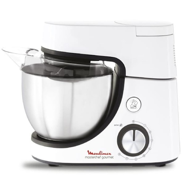 Masterchef MOULINEX QA510110 Bakverksrobot, 1100W effekt, 8 hastigheter, Pulsfunktion, 4,6L skål, Metallbakelsesats -