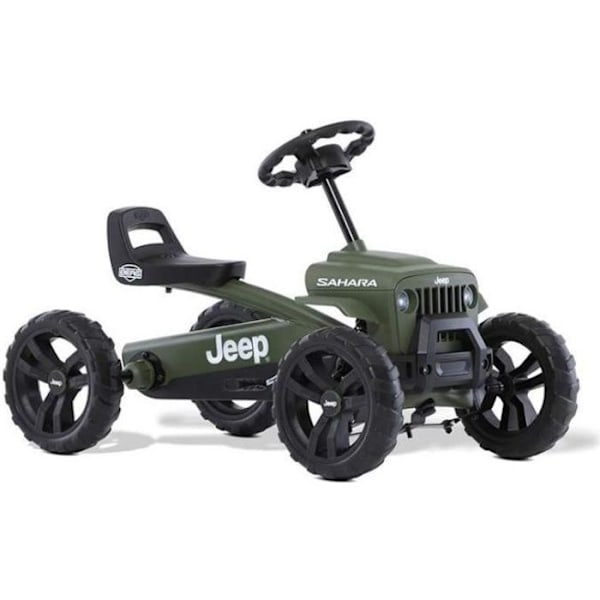 BERG Buzzy JEEP Sahara gokart - För barn i åldrarna 2 till 5 år - All-terrain EVA-däck - Grön Grön