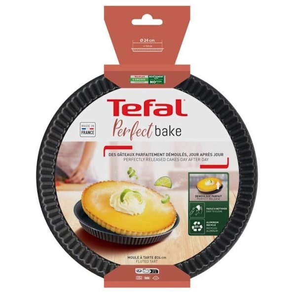TEFAL Success Tårtform 30 cm, Non-stick beläggning, Tillverkad i Frankrike, Tobak J1608402 kastanj