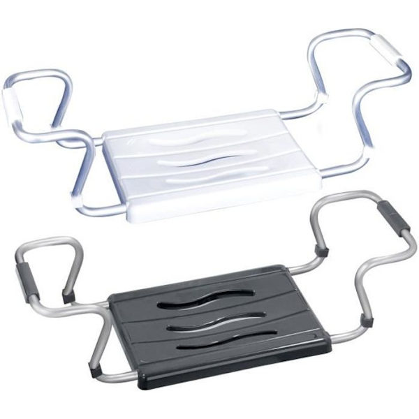 WENKO Badsits, badsits vuxna, äldre, justerbar längd, lastkapacitet 120 kg, aluminium-plast Pengar