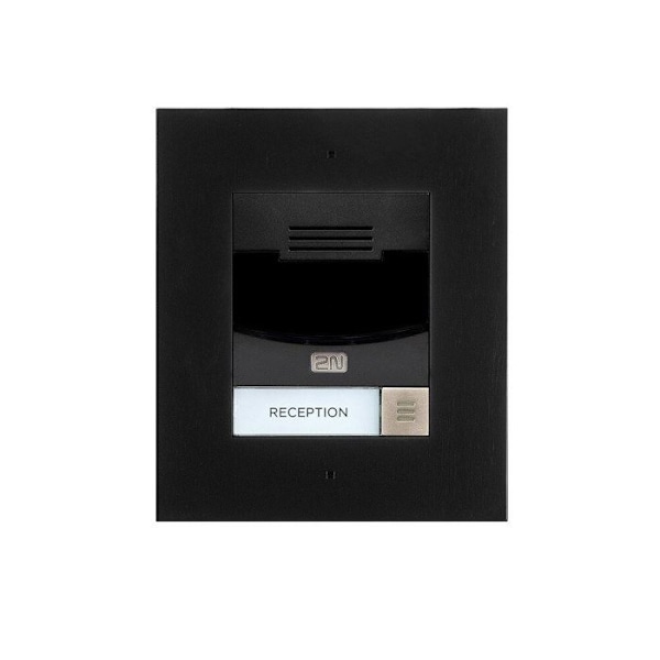 Solo IP Intercom utan kamera Svart - 9155301BF - 2N Satinstål