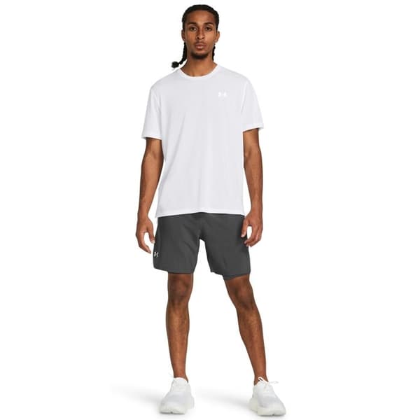 Under Armour Short 2-i-1 Launch 7" Grå - Löpning, inbyggd kompression castlerock/castlerock M