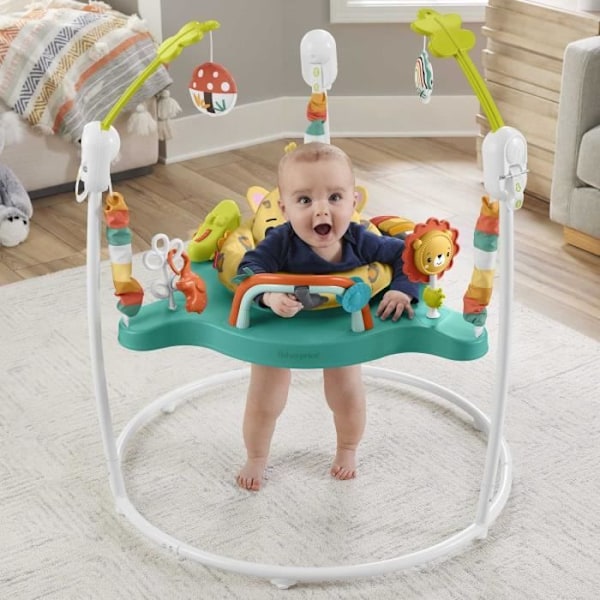 Fisher-Price-Jumperoo Leopard-Baby Activity Center HND47 Leopard