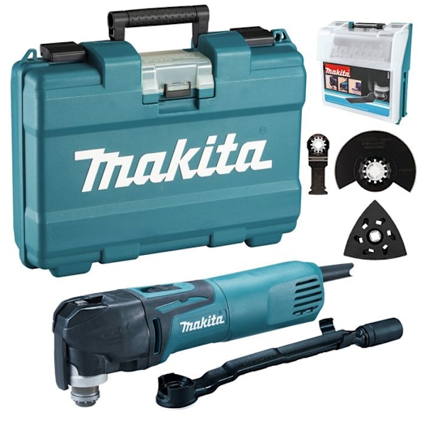 MAKITA 320W multifunktionsslipmaskin (tillbehörssats) TM3010CX6 Blå