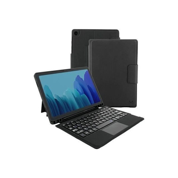 Tangentbord och fodral - Mobilis - AZERTY - Trådlös - Bluetooth - Svart
