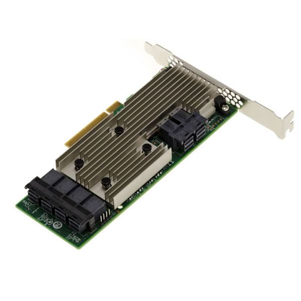 PCIe 3.0 SAS 12GB 24 internportar styrkort. OEM modell 9305-24i