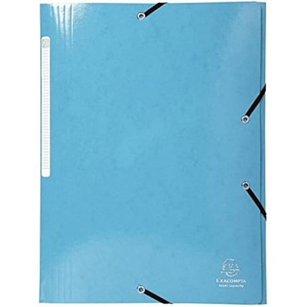 Elastiska mappar - EXACOMPTA - Ref. 55929E - 25 enheter - Lackad kartong - A4 blandade färger