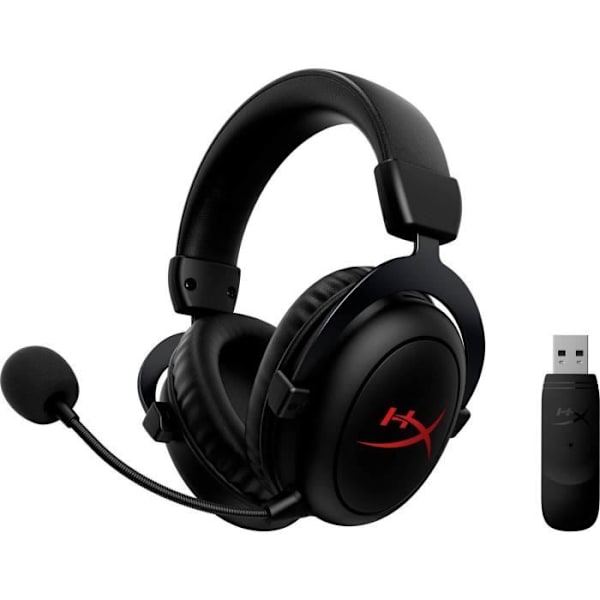 Trådlös Spelhörlur - HYPERX - Cloud Core - Circum-aural - Bullerdämpning - Svart