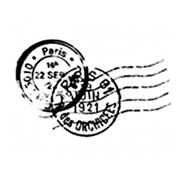 Träpropp Poststämpel