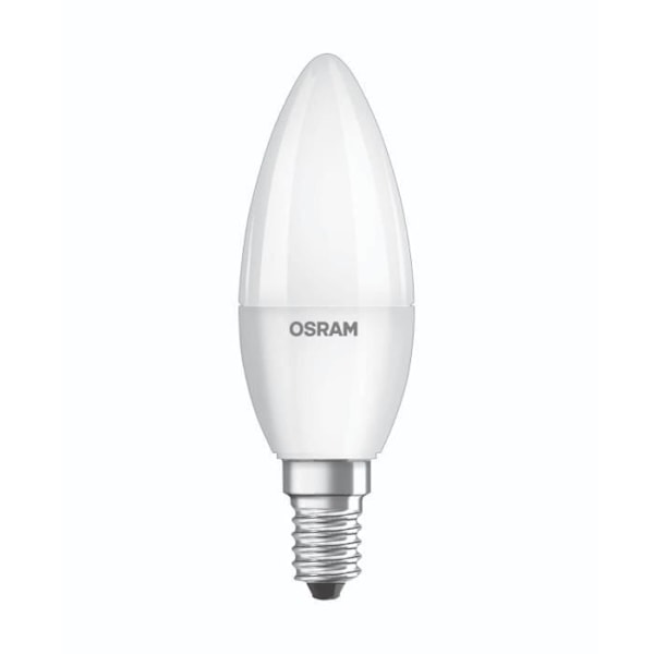 Frostade flamma LED-lampor med E14 4,9W kylare - Kall vit - OSRAM Vit kyla