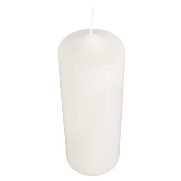 Cylindriskt ljus, 7cm ø, kräm, 20cm