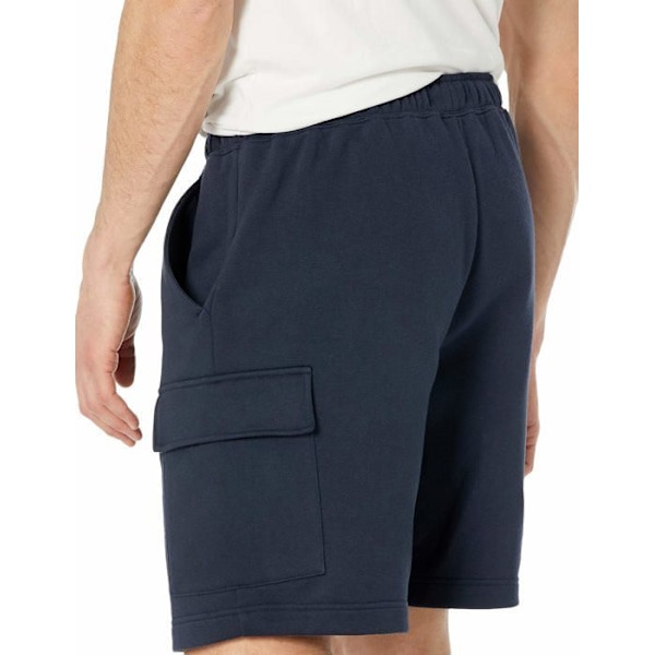Essentials Shorts - AEM20000SP21-NVYY-Small - Amazon Fleece Cargo Shorts för män marinblå S