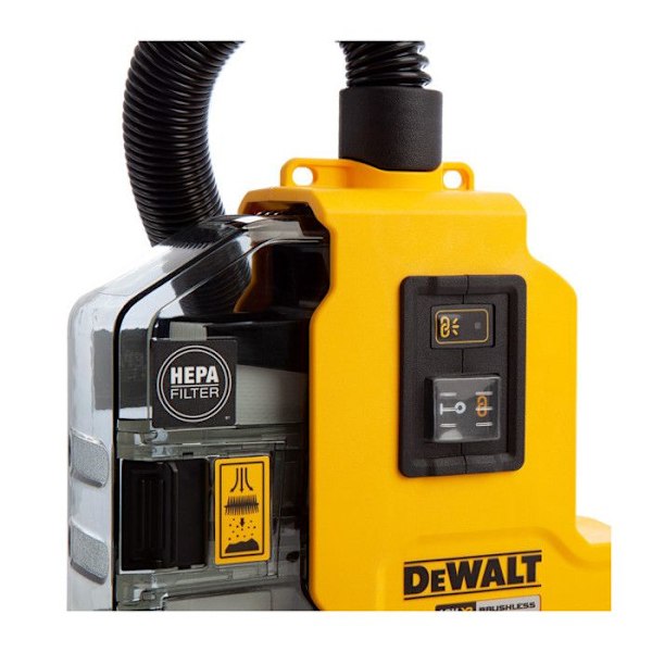 18V XR Borstlös bärbar dammsugare (utan batteri eller laddare) - DEWALT - DWH161N-XJ