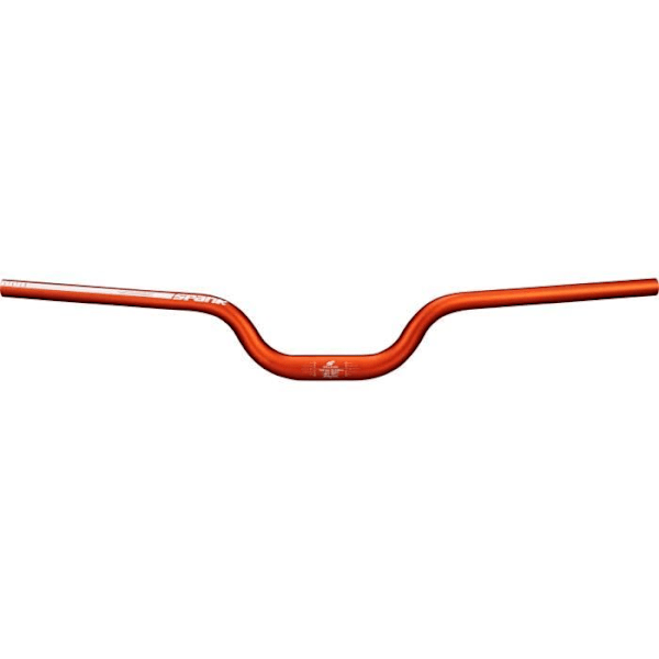 Styre Spank Spoon 800 mm höjning 75 mm - orange - 31,8 mm