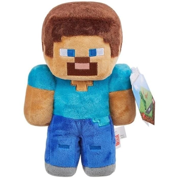 Minecraft Plyschleksak - HHG11 - Steve Character - 20 cm - Blå