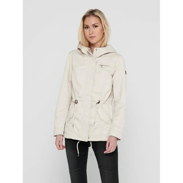 Kvinna Parka Only onllorca canvas - moonbeam - M Månstråle M
