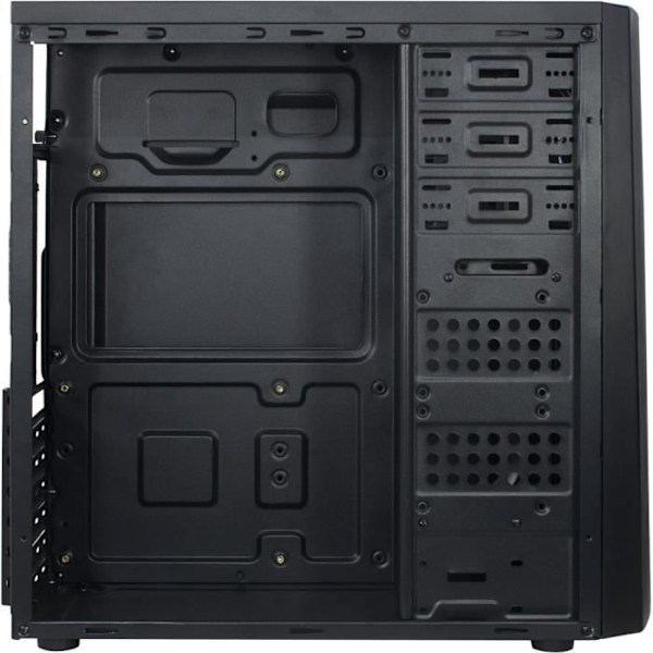 Inter-Tech B-42 PC-fodral - Svart - ATX/Micro-ATX - 5 interna fack - 120/140 mm fläktar