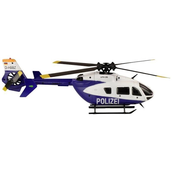RC Helikopter - AMEWI - AFX-135 Polizei - Vit - Utomhus - 14 år Vit, blå och svart