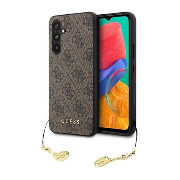 Guess 4G Charms Collection - Fodral till Samsung Galaxy A54 5G (brun) - 3666339123895