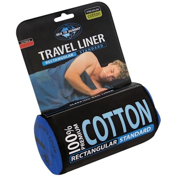 Drap de sac - Sea to Summit - PREMIUM COTTON - Blå - Vuxen - Camping