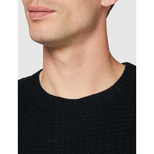 Pull - Tom Tailor Herrtröja med textur i ullblandning Blå XXL