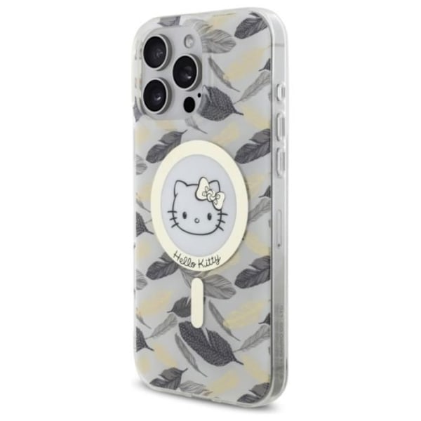 Hello Kitty IML Golden Leaves Case med MagSafe för iPhone 16 Pro Max 6.9" Vit - HKHMP16XHGLEH