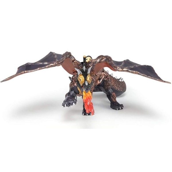 Dragon of Darkness Figurine - PAPO - DEN FANTASTISKA VÄRLDEN - Flerfärgad - Brun - För barn Flerfärgad