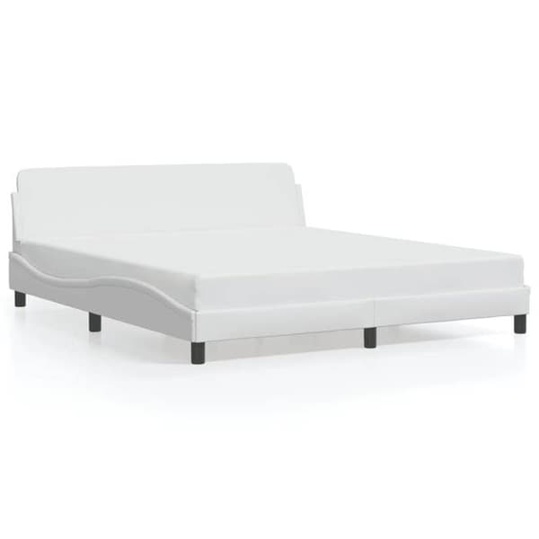 vidaXL Dover sängram vit 180x200 cm konstläder 373239