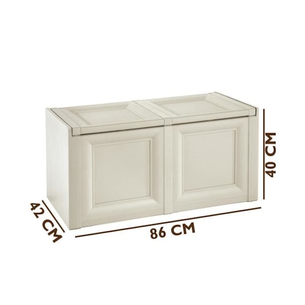Tontarelli Omnimodus Förvaringslåda Vit 86,5 x 40 x 44 cm Angora
