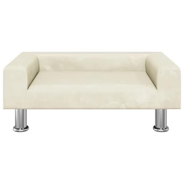 vidaXL Soffor för barn crème 70x45x26,5 cm sammet, mini soffa, mini soffa-stol, mini soffa för barn, soffa av 3196335