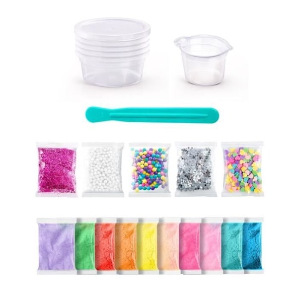 CANAL TOYS - Slime - Mix'in Kit - Paket med 10 Slimes för barn från 6 år och uppåt - Flerfärgad Flerfärgad