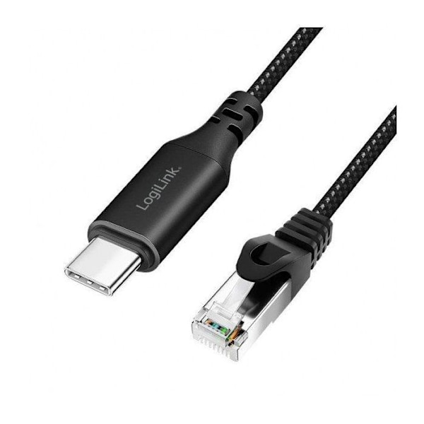 Logilink - CU0413 - Nätverksadapterkabel USB 3.2 Typ-C Gigabit Ethernet 3 m - Nätverkskort - 1.000 Mbps ()