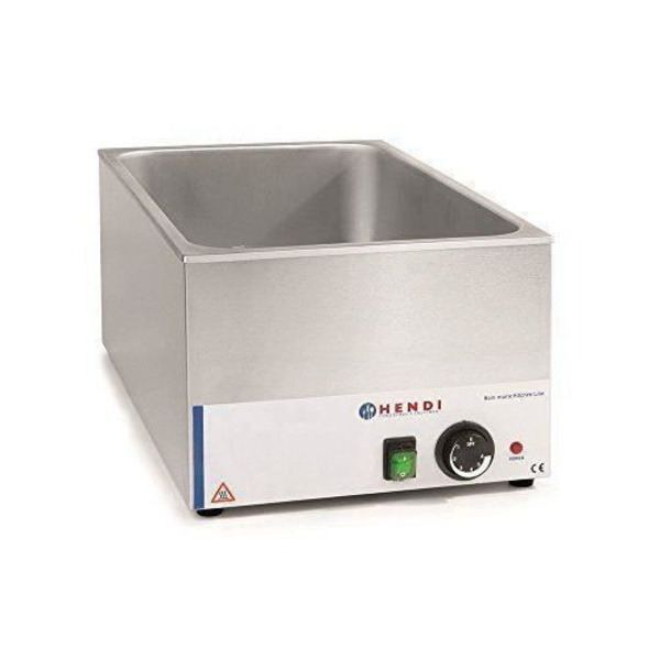 Bain de Marie HENDI - höjd 250mm - Grå - Kitchen Line - GN 1/1 - Rostfritt stål