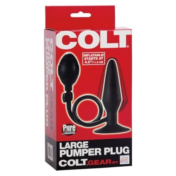 California Exotic Novelties Colt Large Pumper Plug Black - SE-6868-15-3