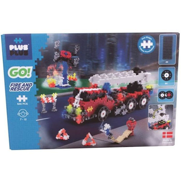 Box Mini 500 stycken GO brandman - Plus Plus Lila