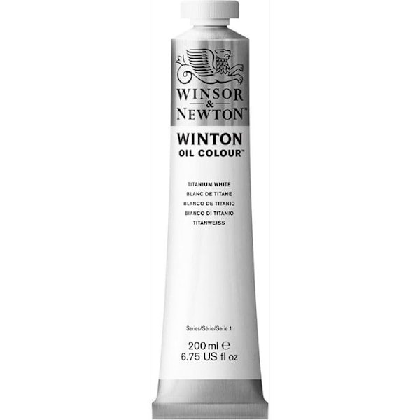 Olja – Winsor & Newton – Winton – Tub 200ml – Titanvitt – Avancerad Titan vit