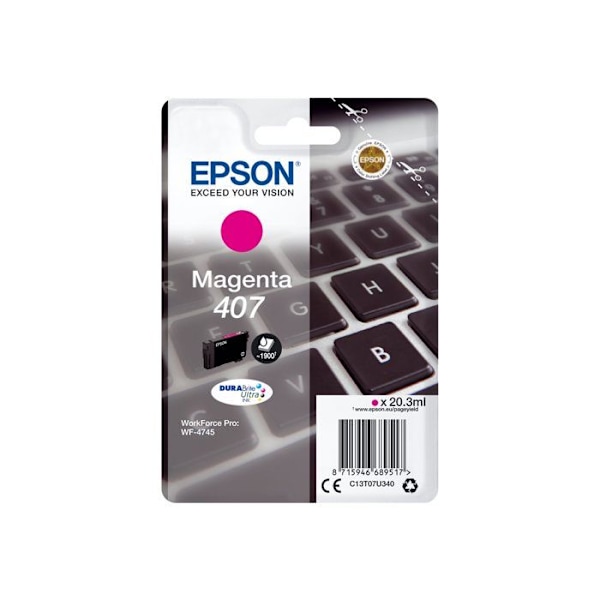 Tonerpatron - EPSON - WF-4745 - Magenta - Original - 20.3 ml