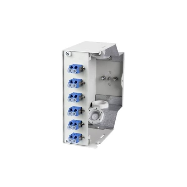 6-portars LC fiberoptisk patchpanel - Metz Connect - OpDAT REGpro VIK - Duplex OS2