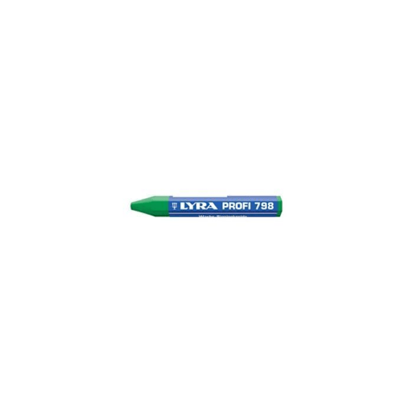 LYRA 798 PROFI 4880067 Grön vaxmarkeringskritlåda med 12 st
