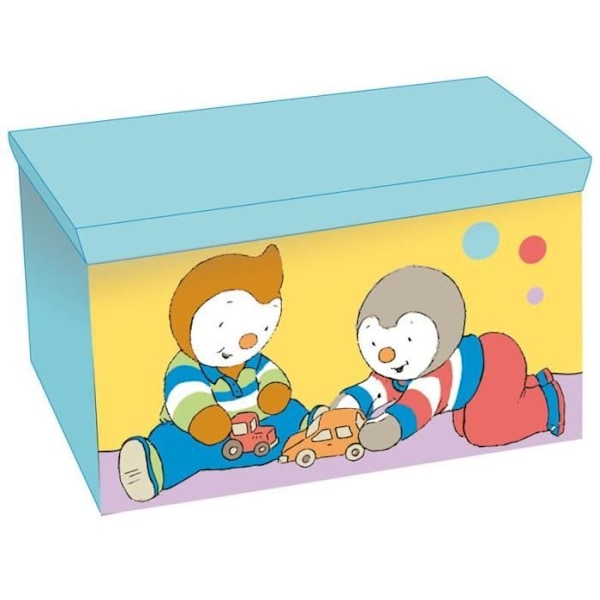 Fällbar leksakskista - FUN HOUSE - T'CHOUPI - Förvaringsbänk - 55,5 x 34,5 x 34 cm
