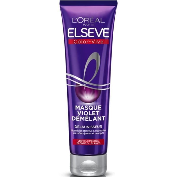 Elsève L'OREAL Color-Vive Violet Detangling Anti-Yellowing Mask - 150 ml