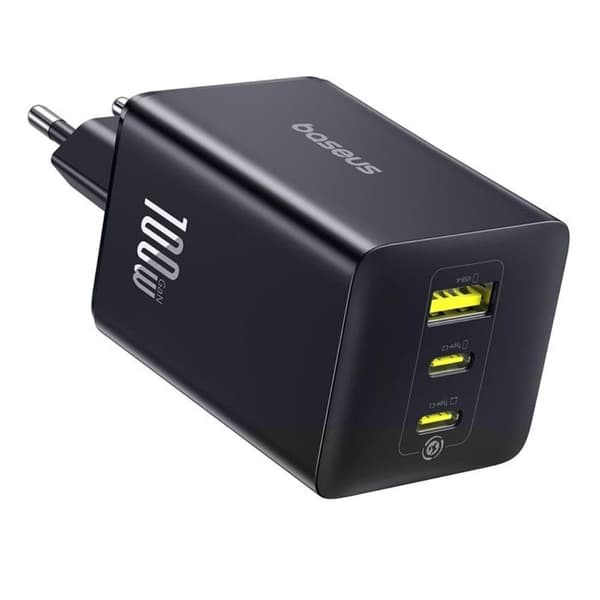 Baseus EnerFill FE11 100W 2xUSB-C + USB-A Svart