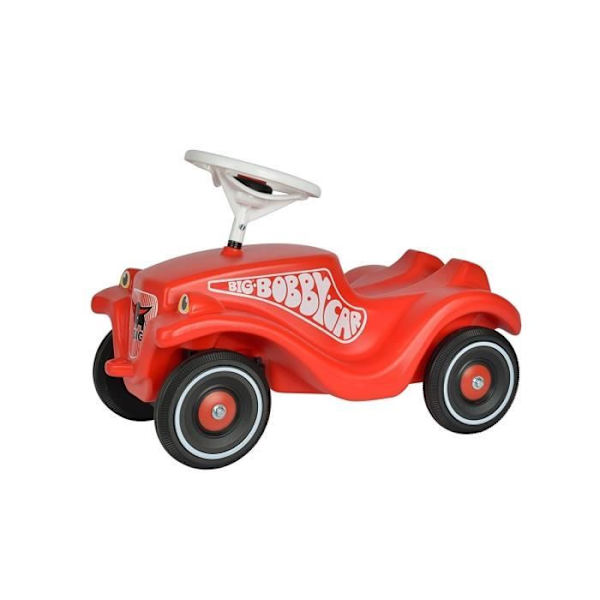 Smoby - Bobby Car - Classic Red Carrier - Drag och horn - Från 1 år Röd