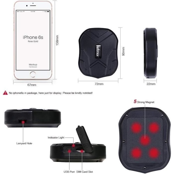 Traceur GPS TK Star 905 Realtime Lastbil Traceur GPS - JUNEO