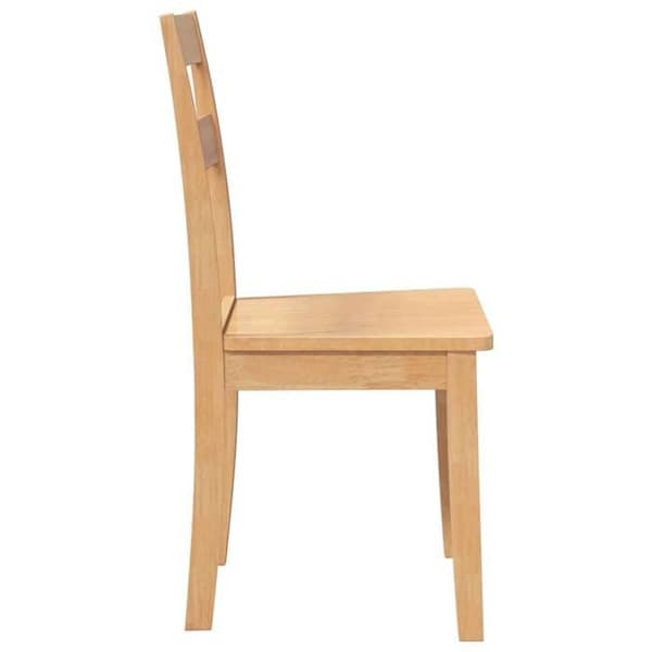 vidaXL Matstolar 2 st massivt gummiträ, middagsstol, stol, soffstol, matstolar, 4102383