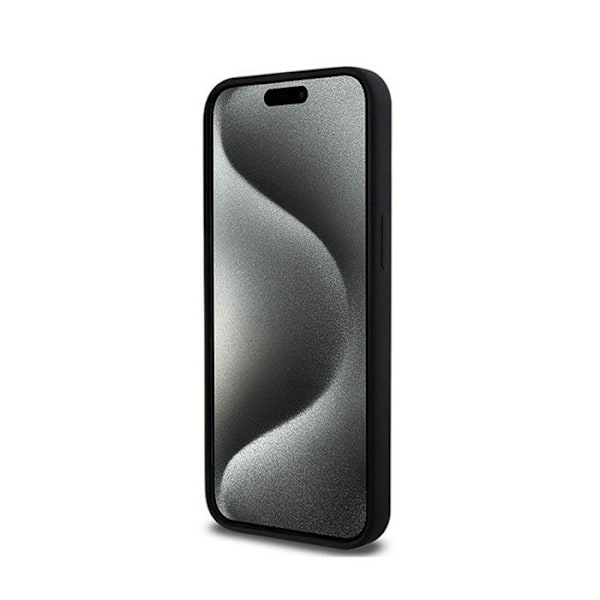 DKNY Liquid Silicone Vittryckt Logotyp MagSafe - Fodral för iPhone 13 Pro Max (svart)