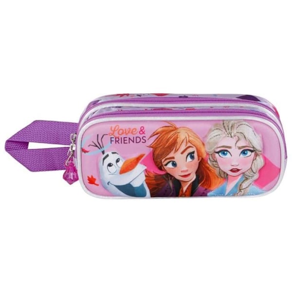 Trousse Dubbel 3D - Disney Frost 2 (Frozen) Vänner - Fuchsia - One Size Fuchsia