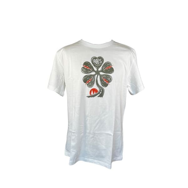 T-shirt i bomull Helstons Prairie - vit Vit jag